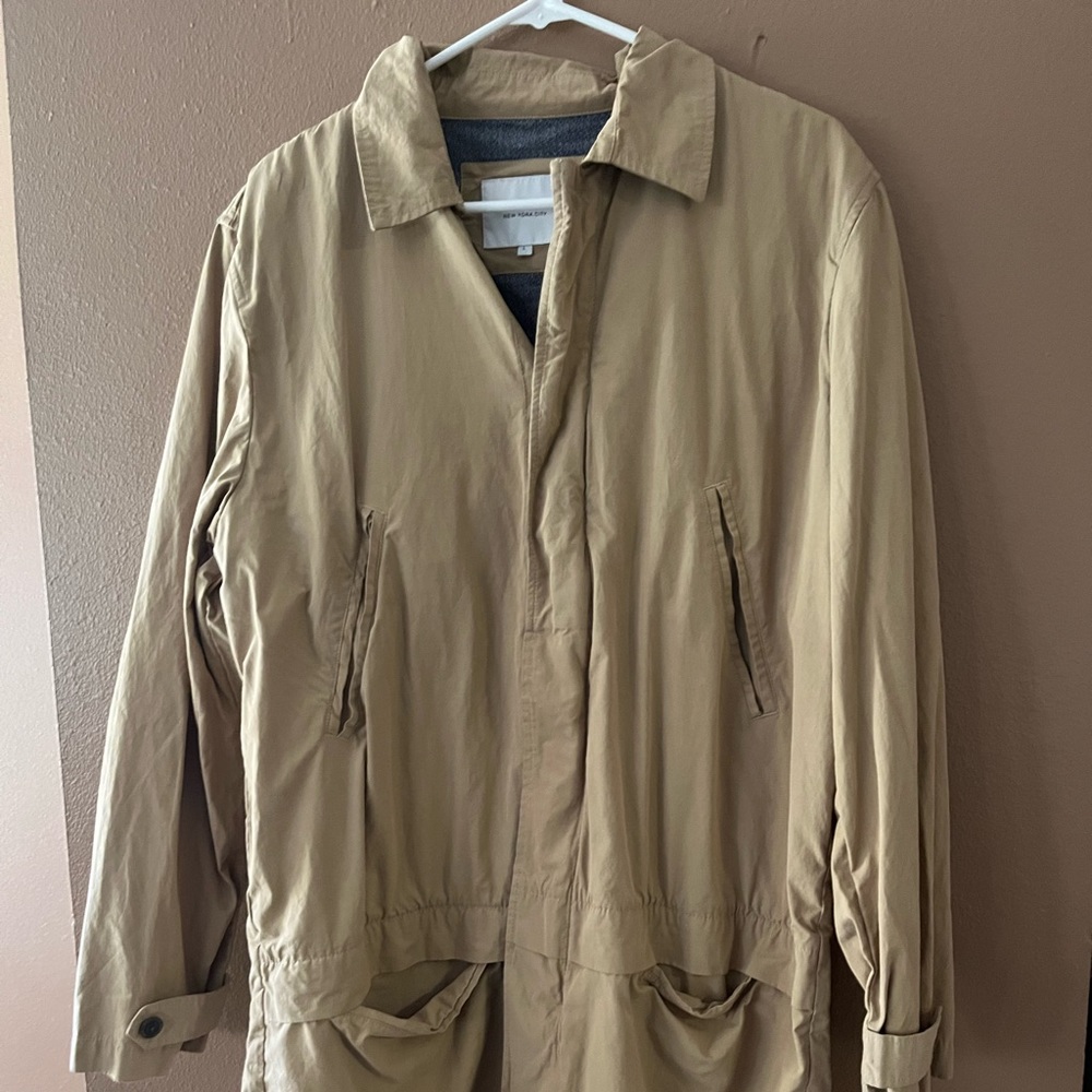 Saturdays NYC Lightweight, Long Rain Jacket - Sz L